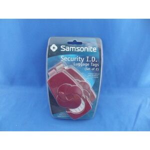 Samsonite Security ID Red NEW 2 Pack TRAVEL Airport Ensure PRIVACY NIP BURGUNDY